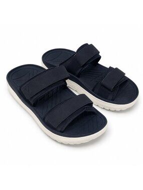 Vionic Renewal Recovery Slide Sandals Women 12 Men 10.5 Black Orthotic